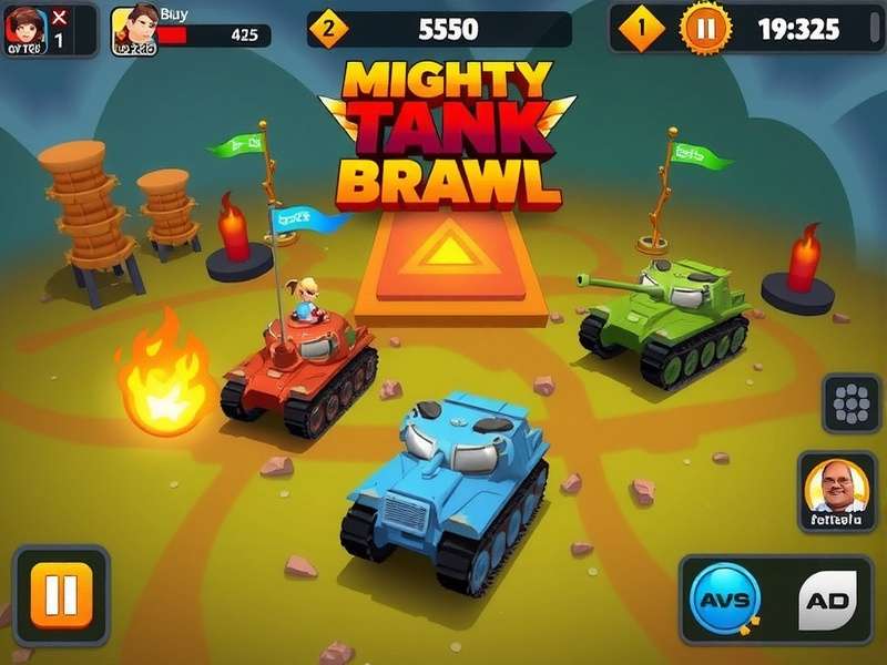 Mighty Tank Brawl Game Screenshot